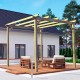 Pergola autoportée en bois massif MADRID
