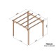 Pergola autoportée en bois massif MADRID