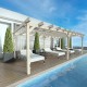 Pergola en bois autoportée lamellé-collé MARSELLA