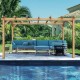 Pergola autoportée en bois lamellé-collé VALENCIA