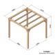 Pergola autoportée en bois Santander