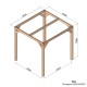 Pergola autoportée Tarragona en bois