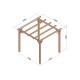 Pergola Sitges autoportée en bois lamellé-collé