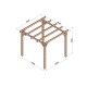 Pergola autoportée Linares en bois lamellé collé