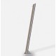 Mât droit inox avec embout biseauté pour voile d'ombrage