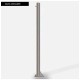 Mât inox sur mesure pour voiles d'ombrage