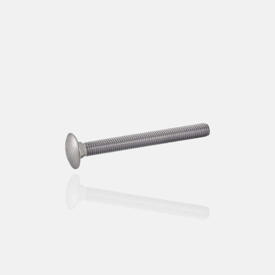 Vis métaux M10x150 tête ronde collet carré inox A4