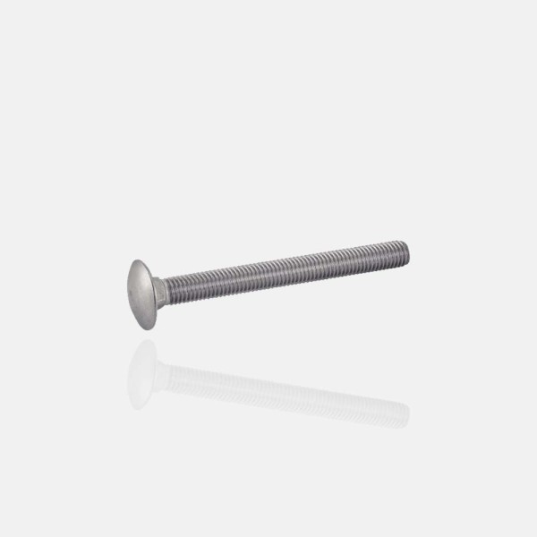 Vis métaux M10x150 tête ronde collet carré inox A4