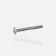 Vis métaux M10x150 tête ronde collet carré inox A4