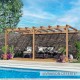 Pergola adossée lamellé-collé PALMA