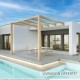 Pergola adossée en bois lamellé-collé Burgos