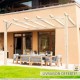 Pergola adossée bois lamellé-collé CADIZ