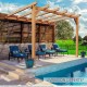 Pergola adossée lamellé-collé ANDORA