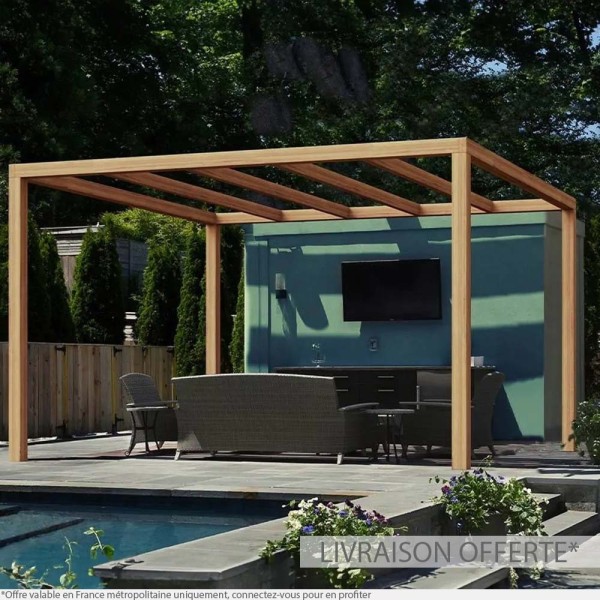 Pergola autoportée en bois Santander