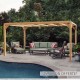 Pergola autoportée en bois lamellé-collé ALICANTE