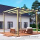 Pergola autoportée en bois massif MADRID