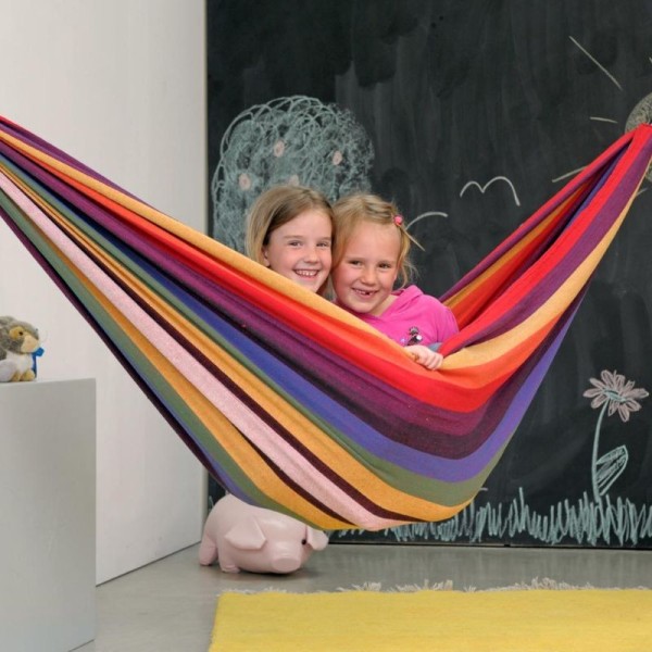 Hamac Chico Rainbow en coton recyclé