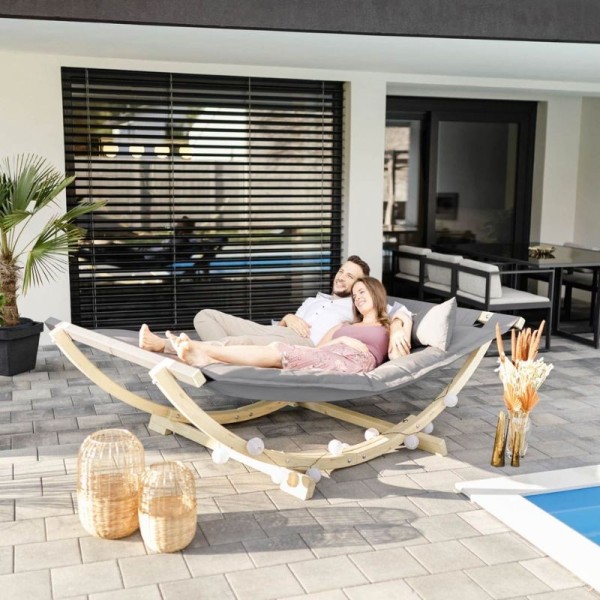 Lit suspendu XXL Lounge Bed Anthracite