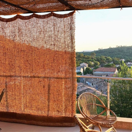 Brise-vue dense et naturel en fibre de coco
