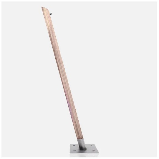 Poteau bois lisse pour toile d'ombrage