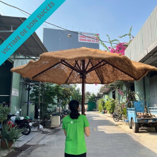 Parasol coco pour terrasses, jardins et espaces extérieurs