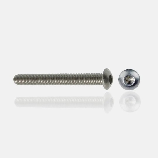 Lot de vis tête bombée en inox A4 M8x60 mm