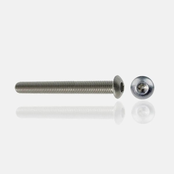 Lot de vis tête bombée en inox A4 M8x60 mm