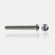 Lot de vis tête bombée en inox A4 M8x60 mm