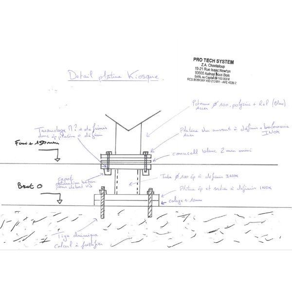 Note de calcul selon plan