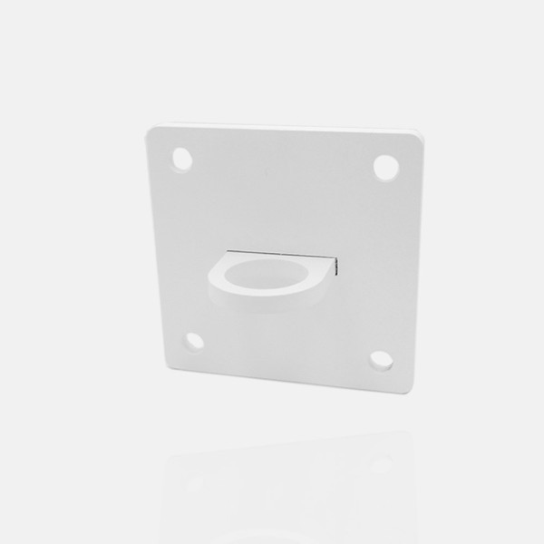 Platine en acier thermolaqué fixation murale pour voile d'ombrage