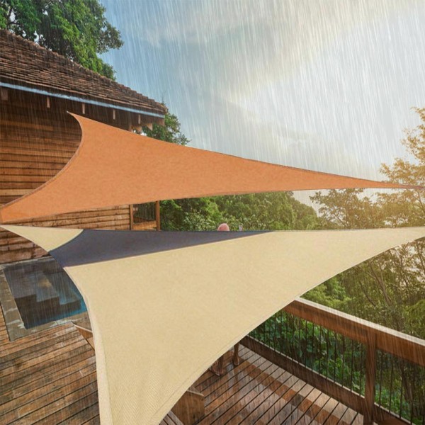 Voile triangulaire rectangle 5.5 x 5.5 gris metal