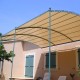 Toile d'ombrage pour pergola adossée