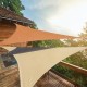Toile d'ombrage triangle sur mesure
