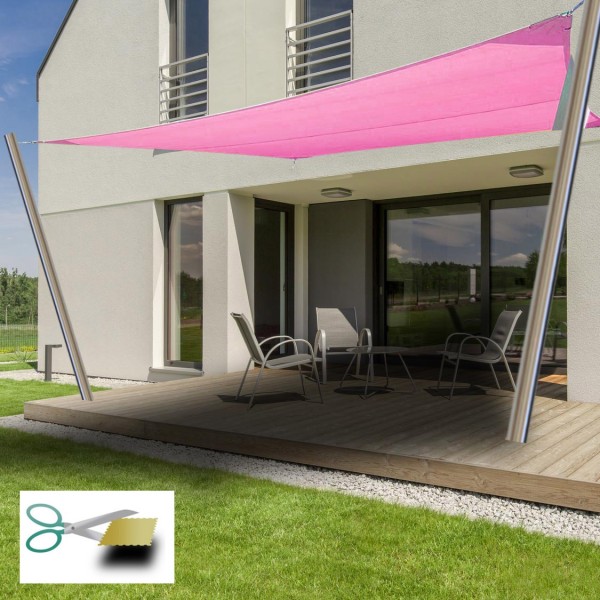 Voile d'ombrage sur mesure rectangulaire