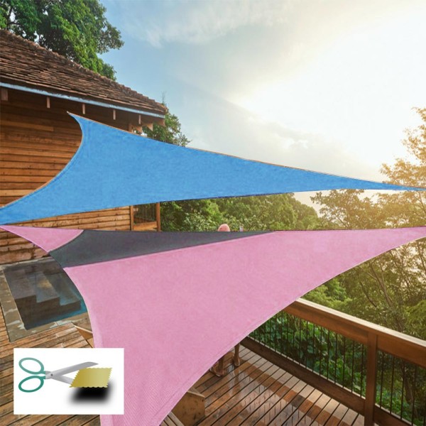 Voile d'ombrage sur mesure triangulaire