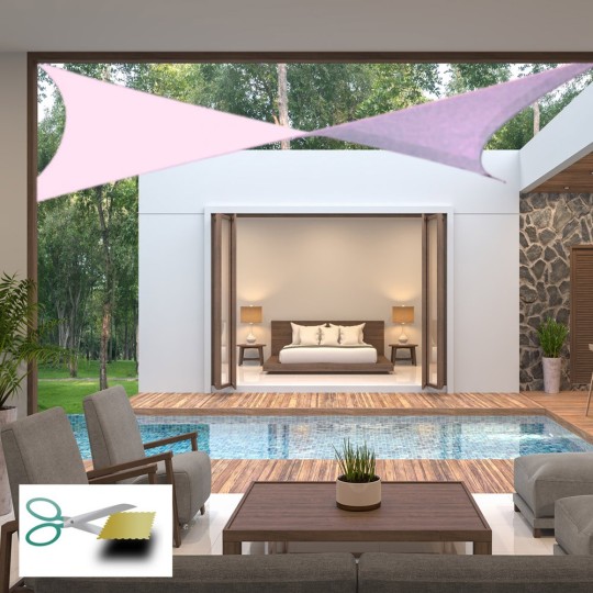 Voile d'ombrage carrée sur mesure