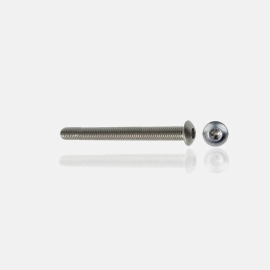 Vis inox A4 M8x90 tête bombée