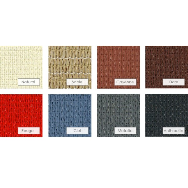 Couleurs de voile disponibles