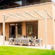 Pergola adossée bois lamellé-collé CADIZ