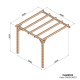 Pergola adossée bois lamellé-collé CADIZ