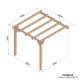 Pergola adossée lamellé-collé ANDORA
