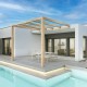 Pergola adossée en bois lamellé-collé Burgos