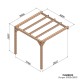 Pergola adossée en bois lamellé-collé Burgos