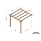 Pergola adossée lamellé-collé PALMA