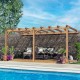 Pergola adossée lamellé-collé PALMA
