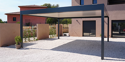 carport autoporté en aluminium design