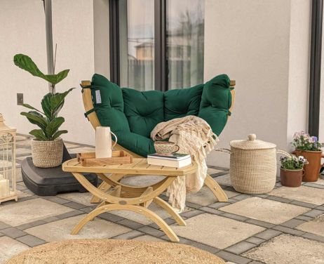 Je profite de l'espace extérieur de ma maison grâce à ce fauteuil Siena Uno.
