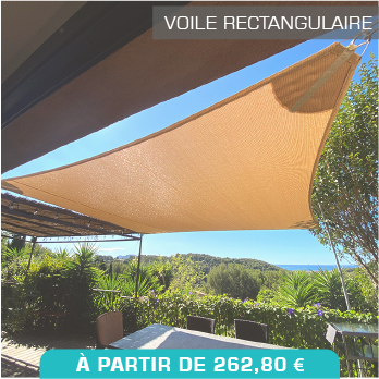voile d'ombrage rectangulaire