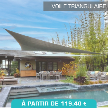voile d'ombrage triangulaire
