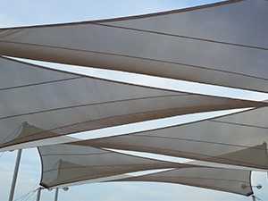 Quelles sont les configurations possibles avec une voile d'ombrage ?